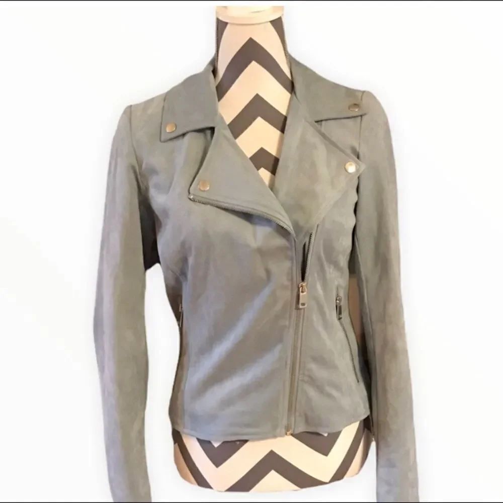 Bagatelle XS Pale Blue Moto Style Jacket
